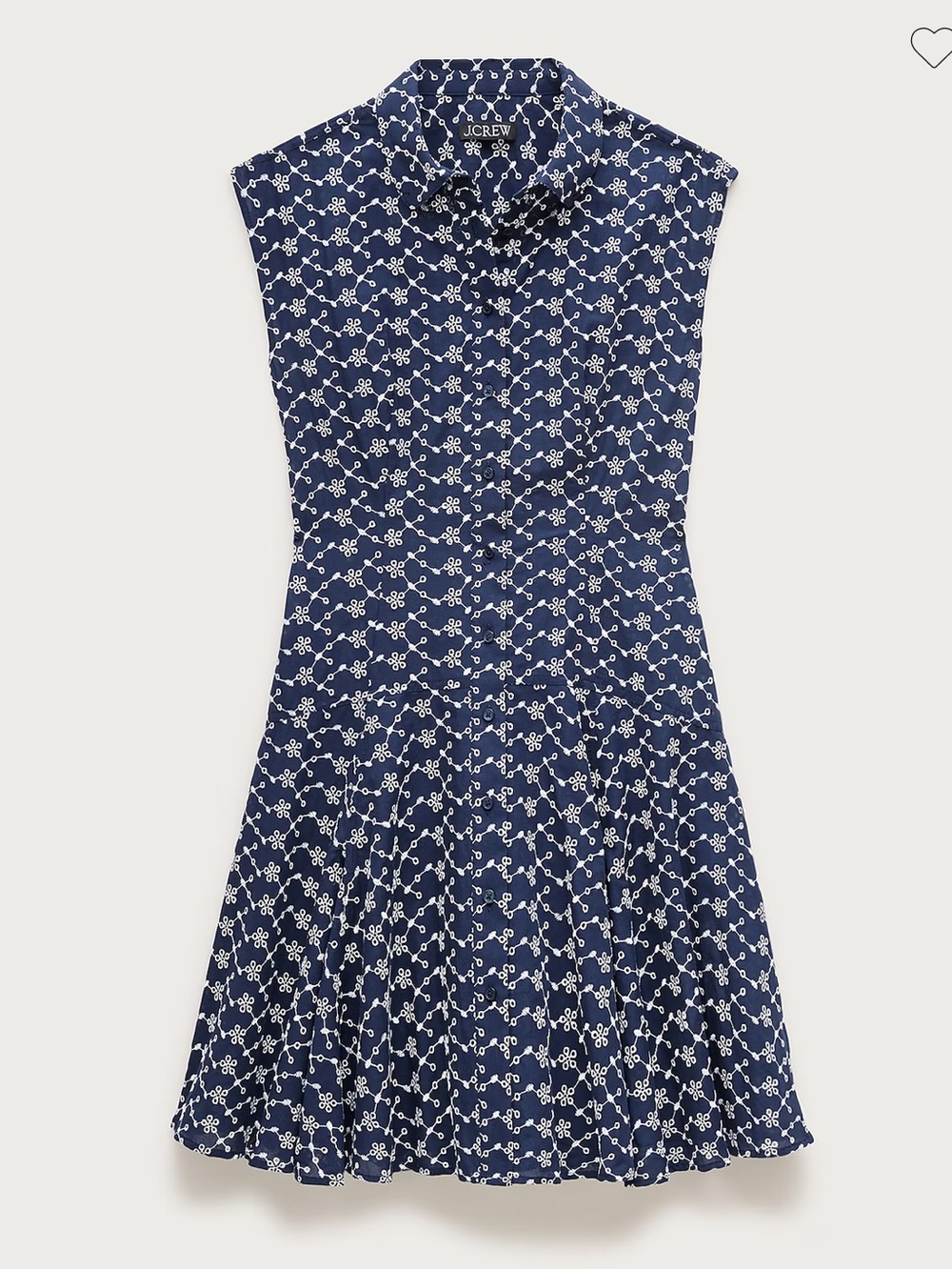 J. Crew Mini Eyelet Shirt Dress